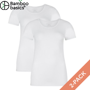 2 Pakkaus Bamboo Basics Kate T-Shirt Round Neck