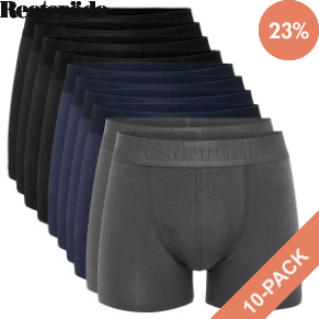 10 Pakkaus Resteröds Bamboo Boxer Brief