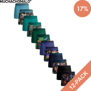 12 Pakkaus Muchachomalo Cotton Stretch Golden Boxers
