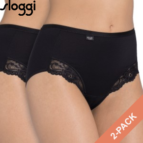 2 Stuks Verpakking Sloggi Romance Maxi
