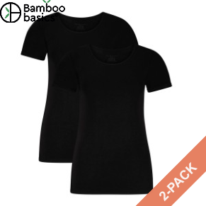 2 Stuks Verpakking Bamboo Basics Kate T-Shirt Round Neck