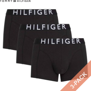 3 Stuks Verpakking Tommy Hilfiger Logo Waistband Trunk