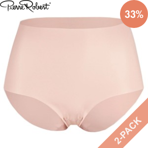 2 Stuks Verpakking Pierre Robert Invisible Micro High Waist Briefs