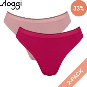 2 Pakkaus Sloggi GO Sense High Leg Briefs
