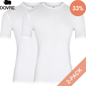 2 Pakkaus Dovre Bamboo Crew Neck