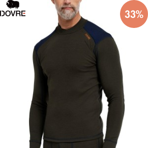 Dovre Folded Collar Baselayer