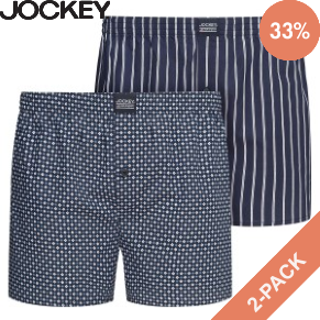 2 Stuks Verpakking Jockey Woven Boxer Shorts