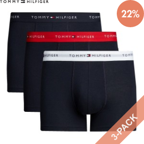 3 Stuks Verpakking Tommy Hilfiger WB Trunks