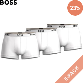 6 Stuks Verpakking BOSS Cotton Stretch Trunks