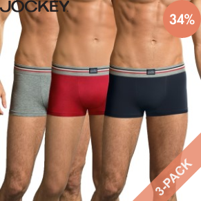 3 Stuks Verpakking Jockey Cotton Stretch Short Trunk