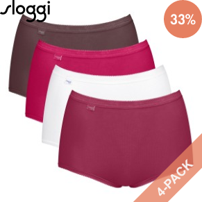 4 Pakkaus Sloggi Basic Plus Maxi Panty
