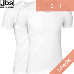 2 Stuks Verpakking JBS Bamboo T-shirt V-Neck