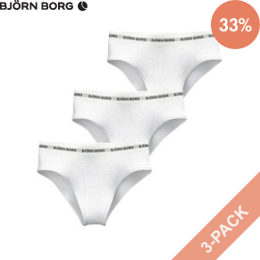 3 Stuks Verpakking Björn Borg Logo High Waist Brief