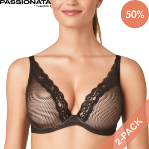 2 Pakkaus Passionata Brooklyn Plunge Bra A