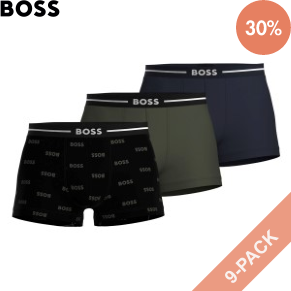 9 Stuks Verpakking BOSS Bold Design Trunk