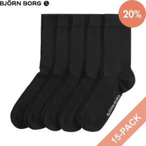 15 Stuks Verpakking Björn Borg Essential Socks