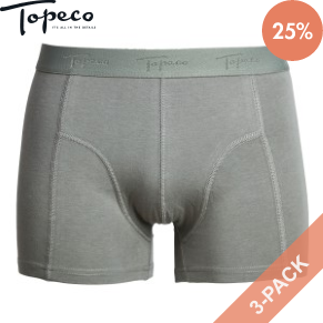 3 Stuks Verpakking Topeco Bamboo Boxer