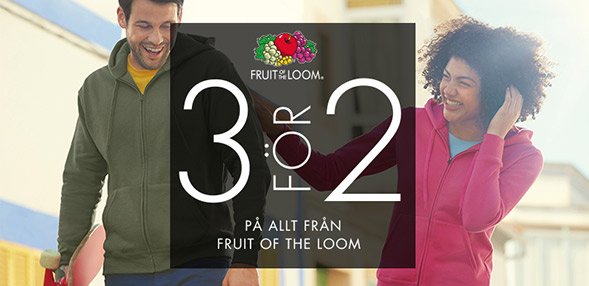 Fruit of the Loom | 3 för 2 på allt
