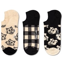 3-Pacchetto Happy Socks Pet No Show Sock