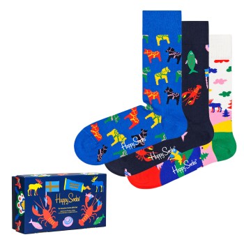 Happy socks 3 stuks Swedish Edition Gift Box