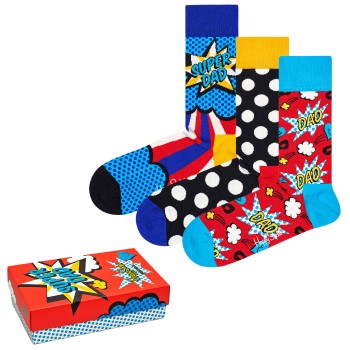 Happy socks 3 pakkaus Fathers Day Gift Box