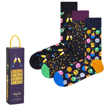 Happy socks 3 pakkaus Celebration Socks Gift Box