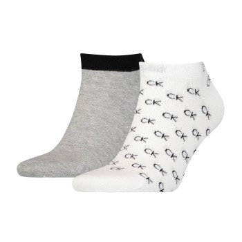 Calvin Klein Legwear Calvin Klein 2 stuks Eduardo All Over Sneaker Sock