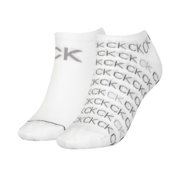 Calvin Klein Legwear Calvin Klein 2 stuks Callie Sneaker Logo Sock