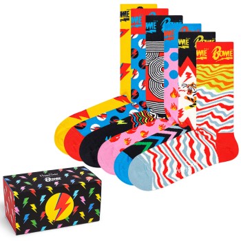 Happy socks 6 stuks David Bowie Big Gift Box * Actie *