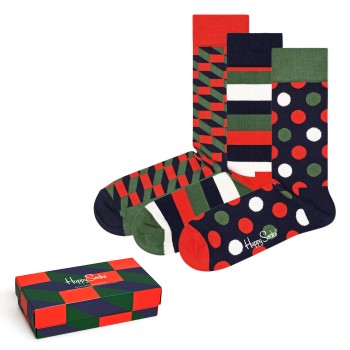Happy socks 3 stuks Classic Holiday Gift Box
