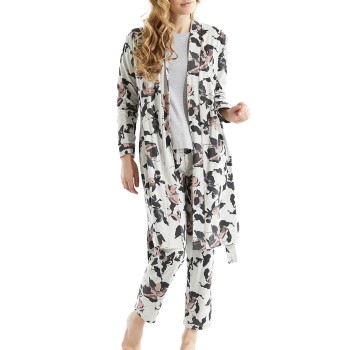 Damella Greymelange Flower Wrap Around Robe * Actie *