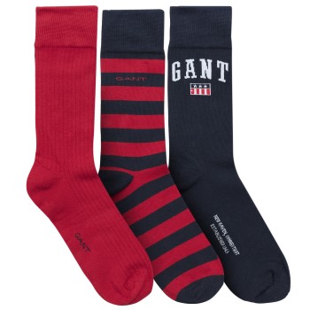 Gant 3 pakkaus Cotton Socks Gift Box