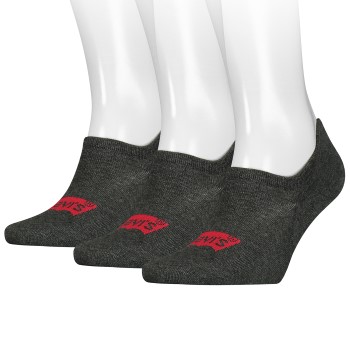 Levis 3 pakkaus Footie High Rise Batwing Logo Socks