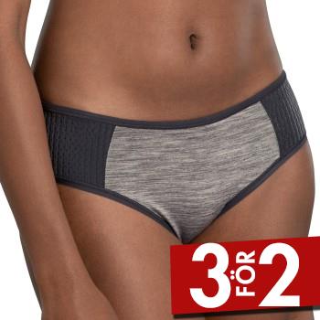Anita Trosor Active Wool Sport Brief Gr&aring;/Svart 38 Dam