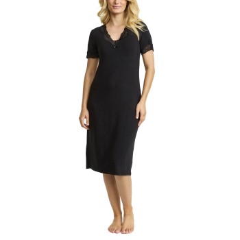 Damella Bamboo Plain Lace Short Sleeve Nightdress * Actie *