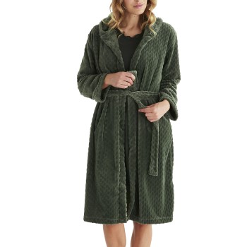 Damella Jaquard Fleece Hoodie Robe * Actie *