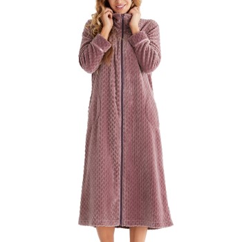 Damella Jacuard Fleece Zipper Robe * Actie *