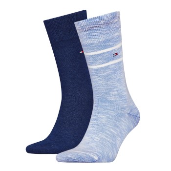 Tommy Hilfiger 2 pakkaus Men Slub Classic Socks, Tommy Hilfiger Legwear