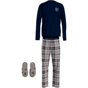 Tommy Hilfiger LS Pant Slippers Flannel Giftset * Actie *
