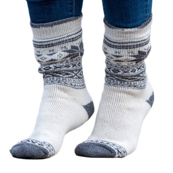 Trofe Knitted Patterned Wool Sock * Actie * afbeelding