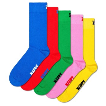 Happy socks 5 stuks Solid Socks * Actie * afbeelding