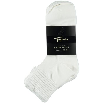 Topeco 6 pakkaus Mid Cut Sport Socks