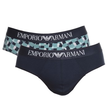 Armani Cotton Stretch Print Briefs 2 stuks