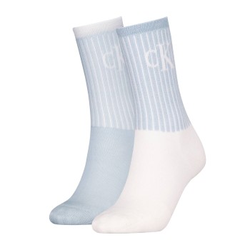 Calvin Klein Legwear Calvin Klein 2 stuks Glossy Rib Crew Socks