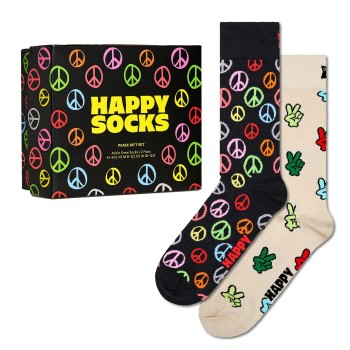 Happy socks 2 stuks Peace Socks Gift Set * Actie *