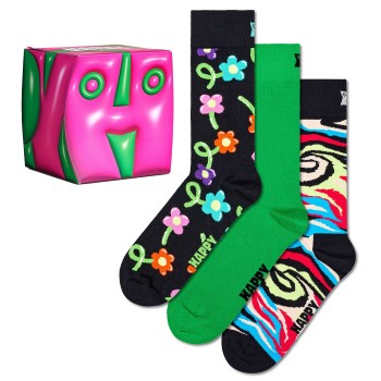 Happy socks 3 stuks Hyper Cube Socks Gift Box * Actie *