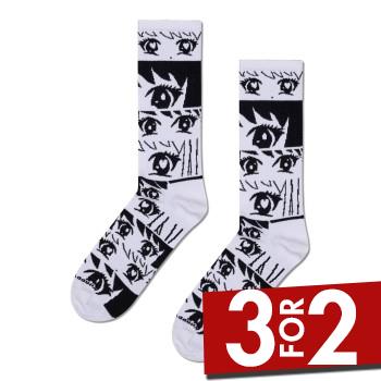 Happy Socks Anime Stripe Sneaker Sock