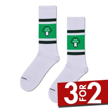 Happy Socks Mushroom Stripe Sneaker Sock