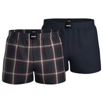 BOSS 2 stuks Cotton Pyjama Shorts afbeelding