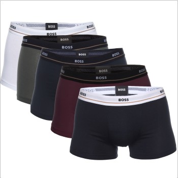 BOSS 5 stuks Cotton Boxer Trunks D1 * Actie *